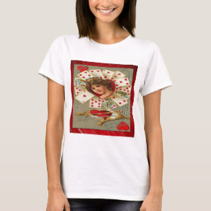 Victorian Valentine The Queen Of Hearts T-Shirt
