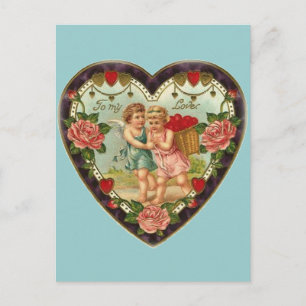 Victorian Valentine To My Love II Holiday Postcard