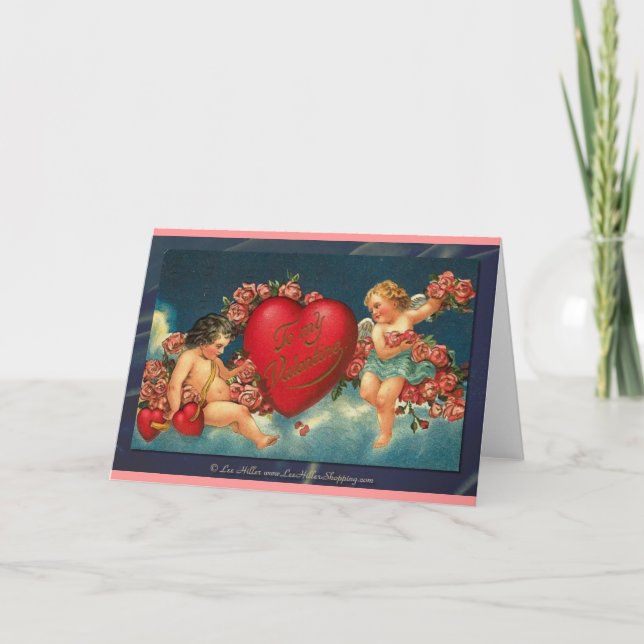 Victorian Valentine To My Valentine Holiday Card (Front)