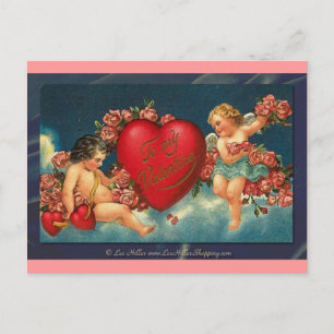 Victorian Valentine To My Valentine Holiday Postcard