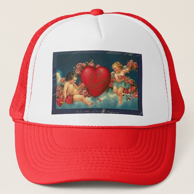 Victorian Valentine To My Valentine Trucker Hat (Front)