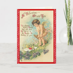 Victorian Valentine's Day Card
