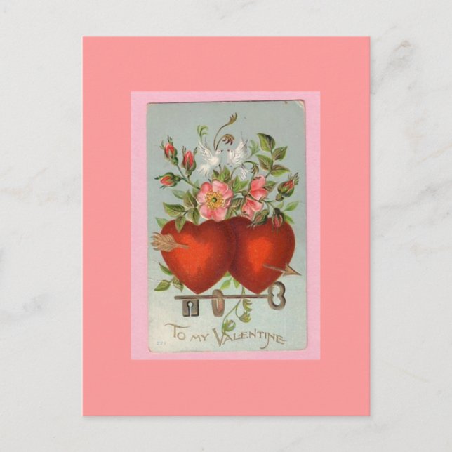 Victorian Valentine's Day Postcard (Front)