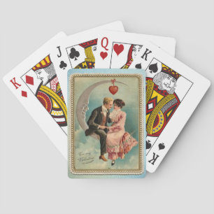 victorian valentines playing cards