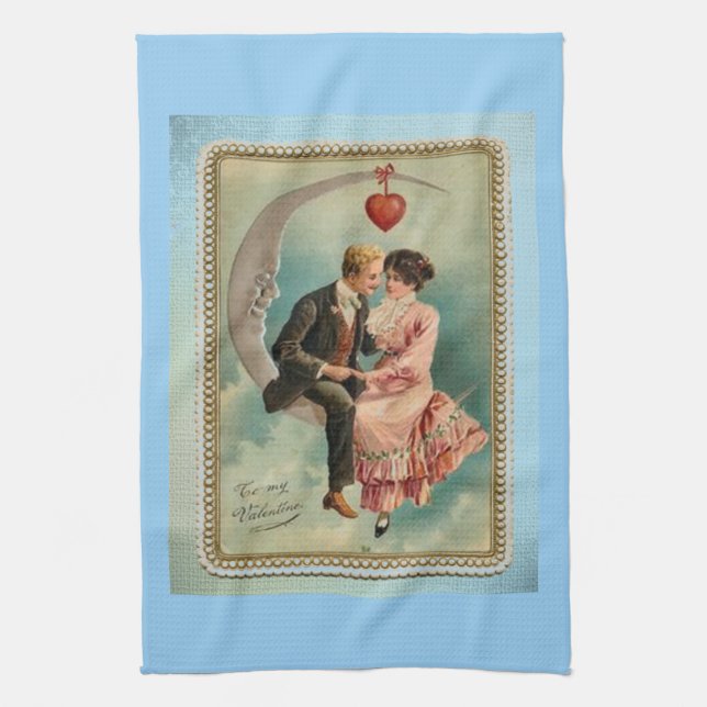 victorian valentines tea towel (Vertical)