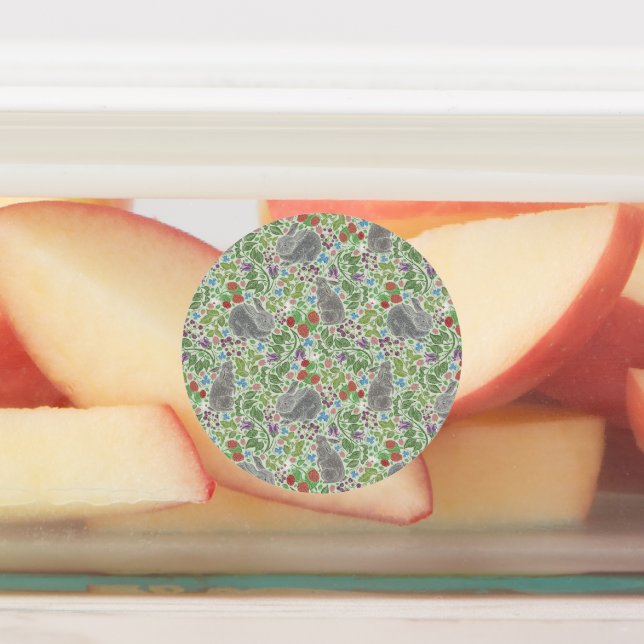 Victorian Vintage Bunny Rabbit Berry Garden Easter (Affixed)