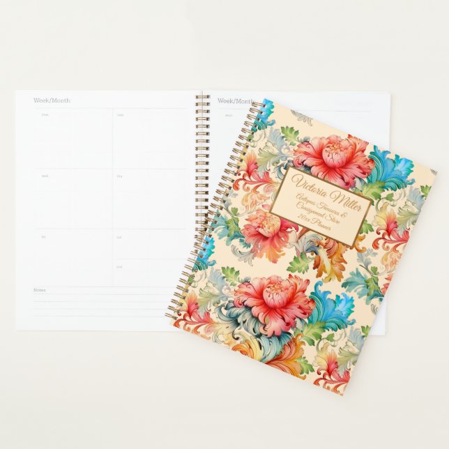 Victorian Vintage Floral Pattern Planner (Display)
