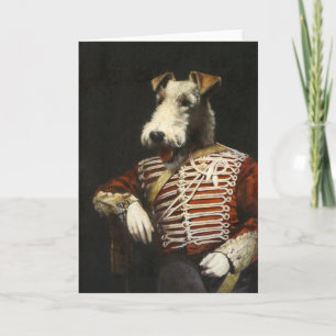 Victorian Vintage Fox Terrier Card