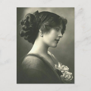 Victorian Vintage Girl Postcard