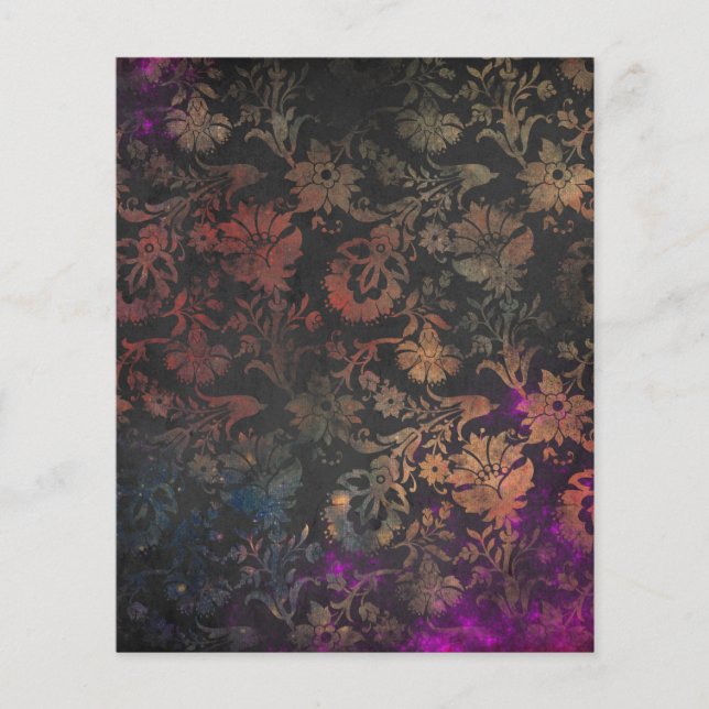 Victorian Vintage Gothic Scrapbook Paper Sheet (Front)