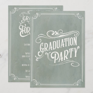 Victorian Vintage Graduation Invitation Grad Party