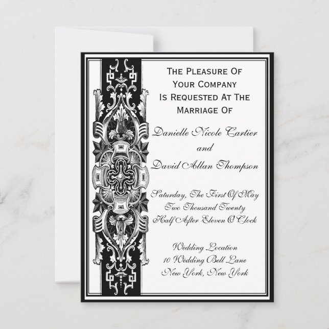 Victorian Vintage Invitation (Front)