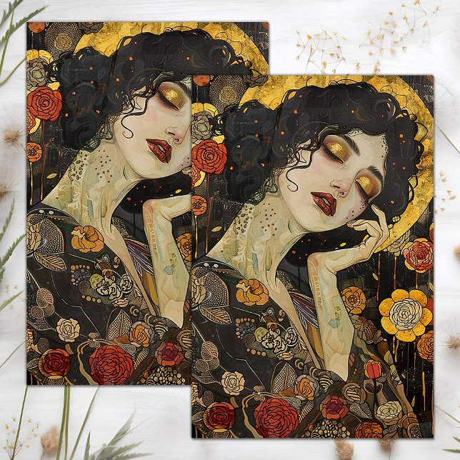 VICTORIAN VINTAGE LADY DECOUPAGE TISSUE PAPER (VICTORIAN VINTAGE LADY DECOUPAGE TISSUE PAPER)