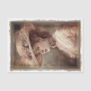 Victorian Vintage Lady Portrait Decoupage Tissue Paper