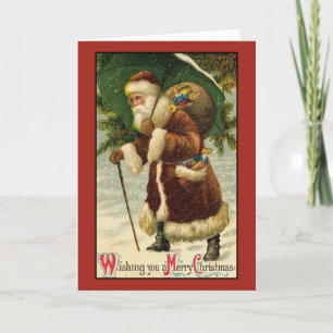 Victorian Vintage Retro Christmas Card