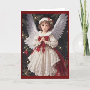 Victorian Vintage Retro Christmas Holiday Card