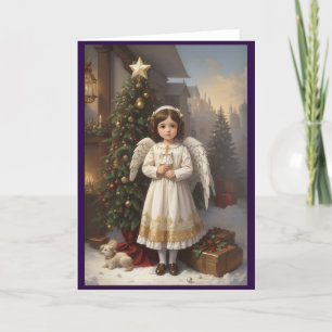 Victorian Vintage Retro Christmas Holiday Card
