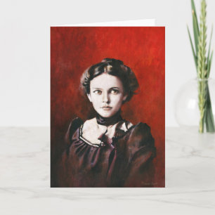 Victorian Vintage Women's  Portrait Greetings Card