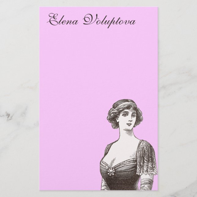 Victorian Vixen Letterhead Paper Customisable (Front)