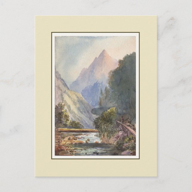 Victorian watercolor postcard (Front)