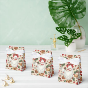 Victorian Watercolor Santa Christmas Collection Favour Box