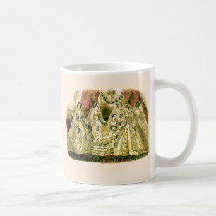 Victorian Wedding Art Print Fashion Dress Coffee Mug