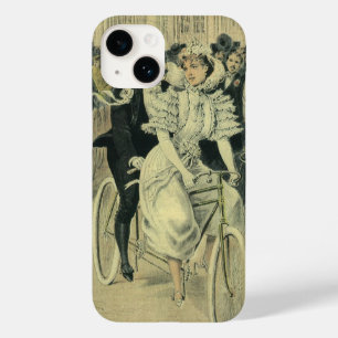 Victorian Wedding Bride and Groom Newlywed Bicycle Case-Mate iPhone 14 Case