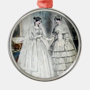 Victorian Wedding Dress Metal Tree Decoration