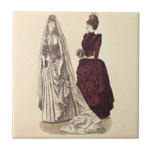 Victorian wedding gown tile