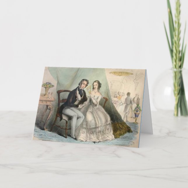 Victorian Wedding Greeting Card (Front)