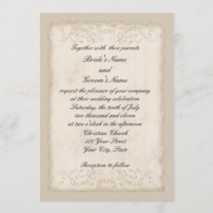 Victorian Wedding Invitation