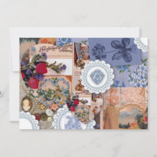 Victorian Wedding Reception RSVP Invitation
