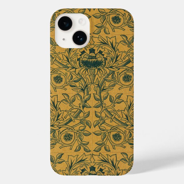 Victorian William Morris Floral Textile Pattern Case-Mate iPhone Case (Back)
