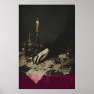 Victorian Witch Occult Wall Art Poster Gothic