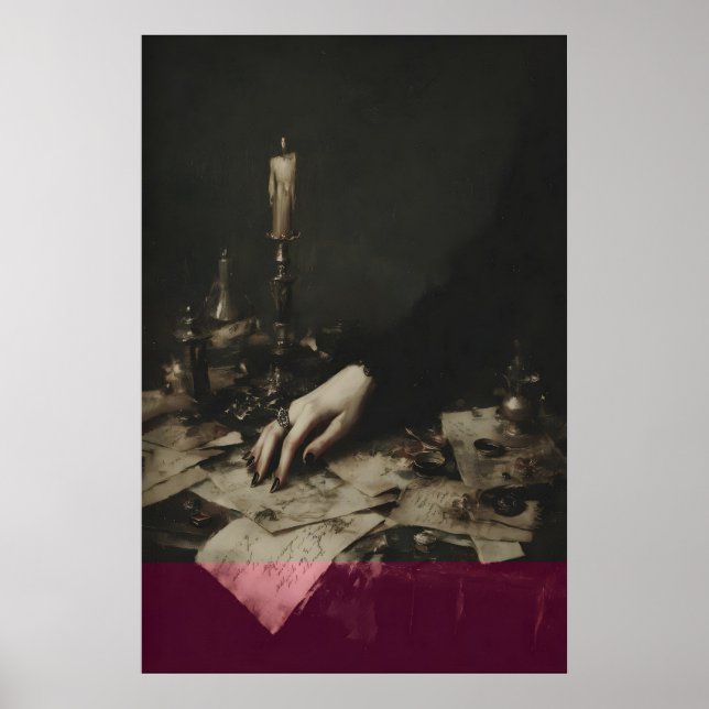 Victorian Witch Occult Wall Art Poster Gothic (Front)