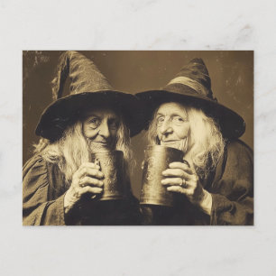 Victorian Witch Sepia Portrait style 10 Postcard