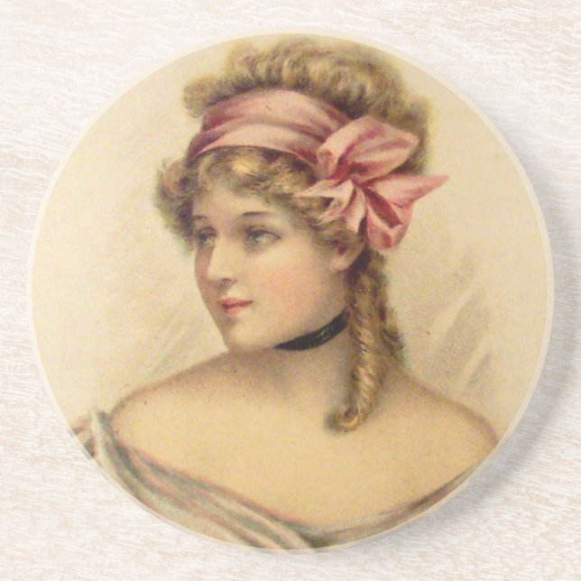 Victorian Woman Coaster (Front)