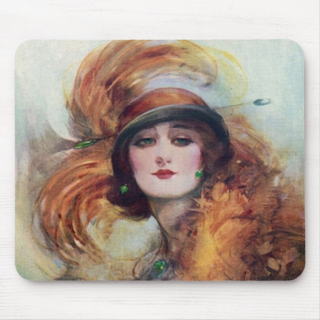 Victorian Woman Mouse Mat (Front)