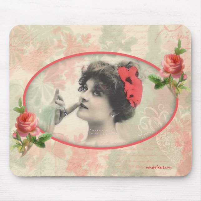 Victorian Woman Mousepad (Front)