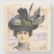 Victorian Woman on Japanese Paper