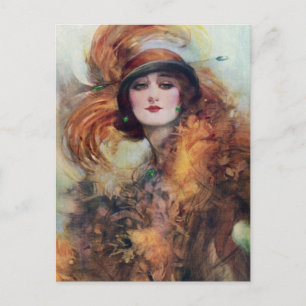 Victorian Woman Postcard