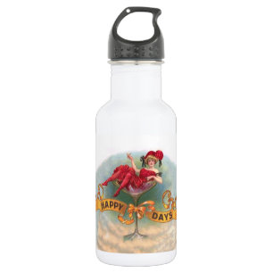 Victorian Woman Red Champagne Happy 532 Ml Water Bottle