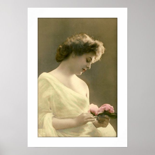 victorian woman retrospective romantic poster (Front)