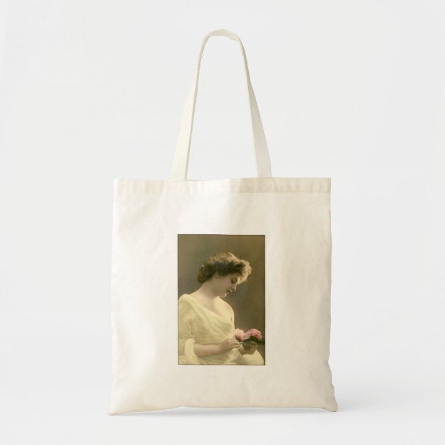 Victorian woman retrospective romantic tote bag (Front)
