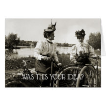 VICTORIAN WOMEN BICYCLE RIDE VINTAGE PHOTOGRAPH