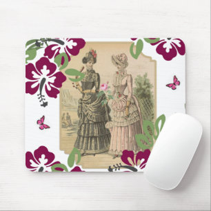 Victorian Women Floral Mouse Pad! Mouse Pad