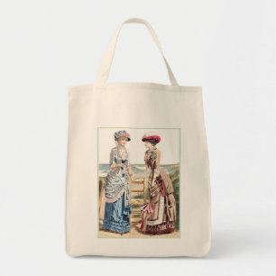 Victorian Women on the Beach Vintage Tote Bag