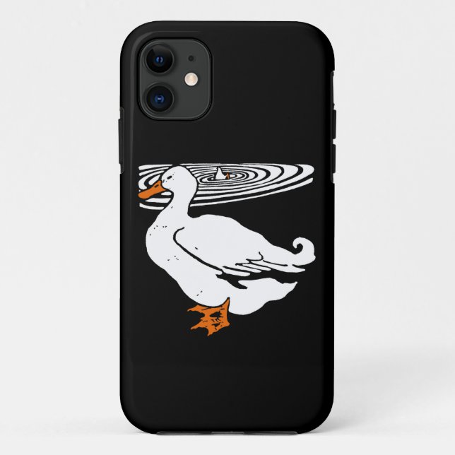 Victorian Wood Cut White Ducks Case-Mate iPhone Case (Back)