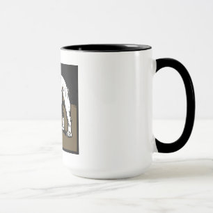 Victorian Woodcut Bulldog On Mug