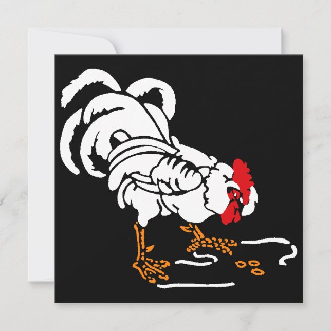 Victorian Woodcut Farm Animals Pigs Announcement (Front)